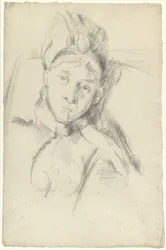 Portrett av Hortense Cézanne-Figuet, kunstnerens kone