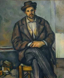 Sittende bonde, ca. 1892-96.