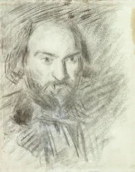 Selvportrett; Selvportrett, ca. 1874