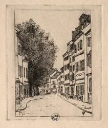 Seks etsninger: Notre Dame, Pontoise, 1895.