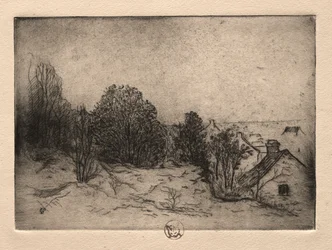 Six Etchings: Vesnots, Auvers on the Oise, 1895.