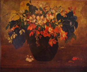 En vase med blomster, 1896, 1932