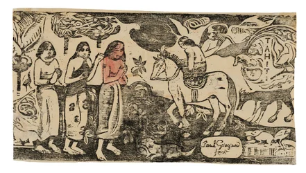 Bytte av bolig, fra Suite of Late Wood-Block Prints