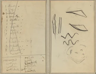 "Neige" (snø); Reiserute [recto]