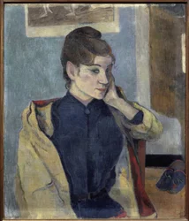 Portrett av Madeleine Bernard (1871-1895) - Maleri av Paul Gauguin (1848-1903), olje på lerret, 72x58 cm