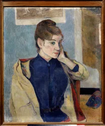 Portrett av Madeleine Bernard Maleri av Paul Gauguin (1848-1903) 1888 Søn. 0,72 x 0,58 m. Grenoble. Museum of Fine Arts