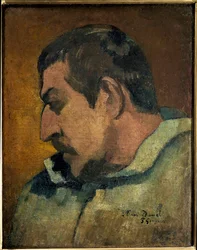 Portrett av kunstneren (olje på lerret