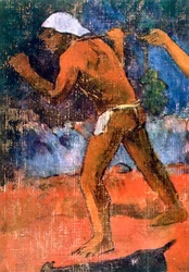 Scene fra Tahitian Life detalj, 1896