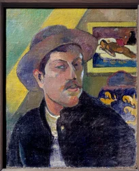 Selvportrett. Maleri av Paul Gauguin (1848-1903)