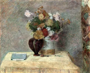 Stilleben med blomster.