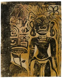 Tahitisk idol, Gudinnen Hina, 1894-95