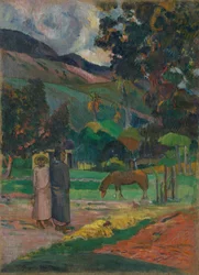Tahitisk landskap, 1892.