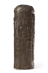 Tahitisk totem til Kristus på korset, etter 1894