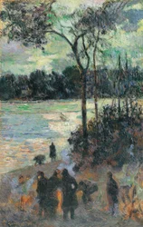 Brannen ved elvebredden, 1886