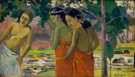 Tre tahitiske kvinner, 1896