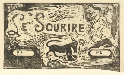 Tittelside for Le Sourire Tittel på smilet, i eller etter 1895.