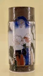 Vase med bretonske scener