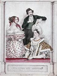 En hytte med bouffler, v.1835 - av Gavarni