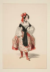 BACHELORETT. Beret (sic) de satin.