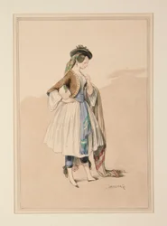 GAVARNI COSTUMES, utført av Moreau,