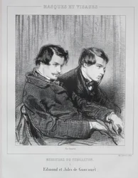 Edmond og Jules de Goncourt, 1853.