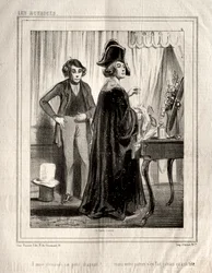 Skuespillerinnene: Jeg hadde bedt om en liten hatt!, 1843.