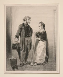 Man kan ikke snakke med mademoiselle: hun ordner neglene sine...