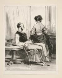Hva er det med deg? - Jeg har nettopp møtt Jules sammen med Madame Bouvier!...
