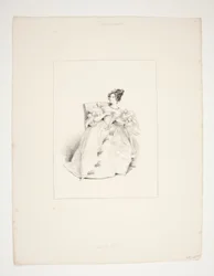 BALLKJOLE. Jouenne frisyre, Nattier blomster.