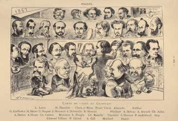 Visittkort fra Charivari, 1867