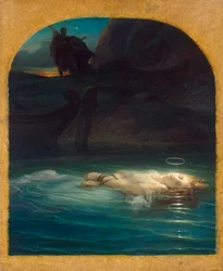 Kristen martyr druknet i Tiber under Diokletians regjeringstid, 1853