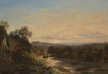 På veien til Nice, ca 1844.