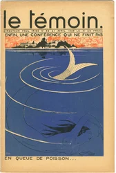 Omslag for magasinet The Temoin, Satirical in Colours, 21. april 1935 (litografi)