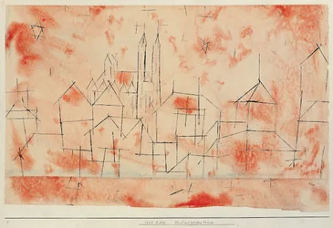 By med gotisk katedral, 1925.