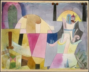 Landskap med sorte søyler. 1919