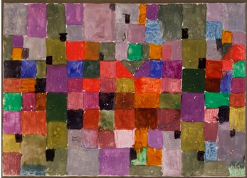 Noerdlicher ort (Place du Nord) Blandede medier på papp av Paul Klee (1879-1940) Dim. 28,5x37,1 cm Milan, privat samling