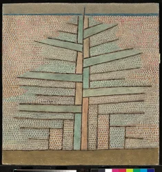 ""Pine"" (furu) - Maleri av Paul Klee (1879-1940)