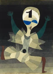 Løper ved målet, 1921.