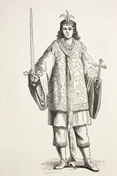 Siden til prest John. Prest John var også kjent som presbyter Johannes.