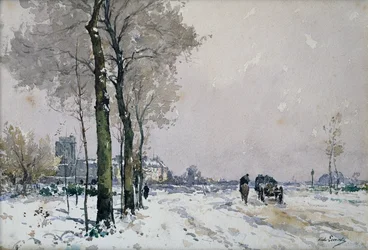 The Outskirts of a Town, Winter (olje på lerret)