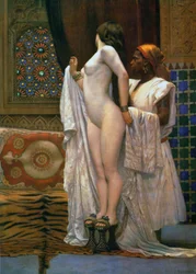 Harem: etter badet, ca. 1894