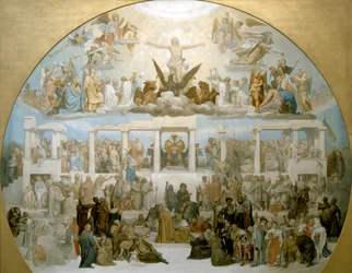 Sosial palingenese (skisse). 1848. (olje på lerret)