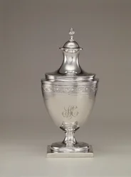 Sukkerbolle med lokk, ca.1795