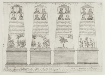 Obelisken under Liberty Tree, Boston