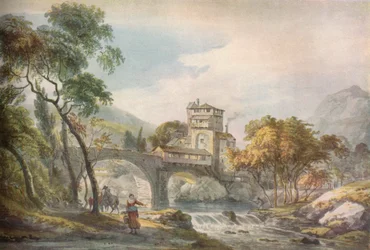 Et klassisk landskap, c1700-tallet