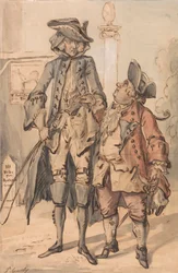 Karikatur av George Bubb Dodington og Sir Thomas Robinson