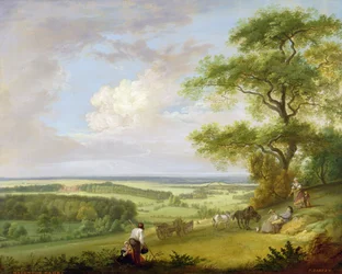 Hackwood Park, Hampshire (olje på lerret)