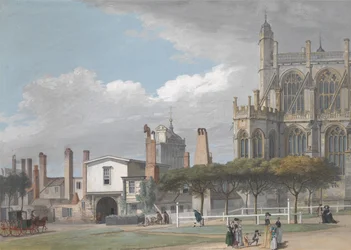 St. George's Chapel, Windsor, og inngangen til Singing Men's Cloister