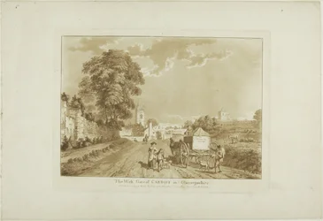 Vestporten til Cardiff i Glamorshire, plate én fra Twelve Views i Wales