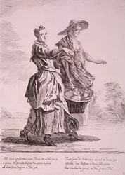 To serviseselgere, Cries of London, 1760